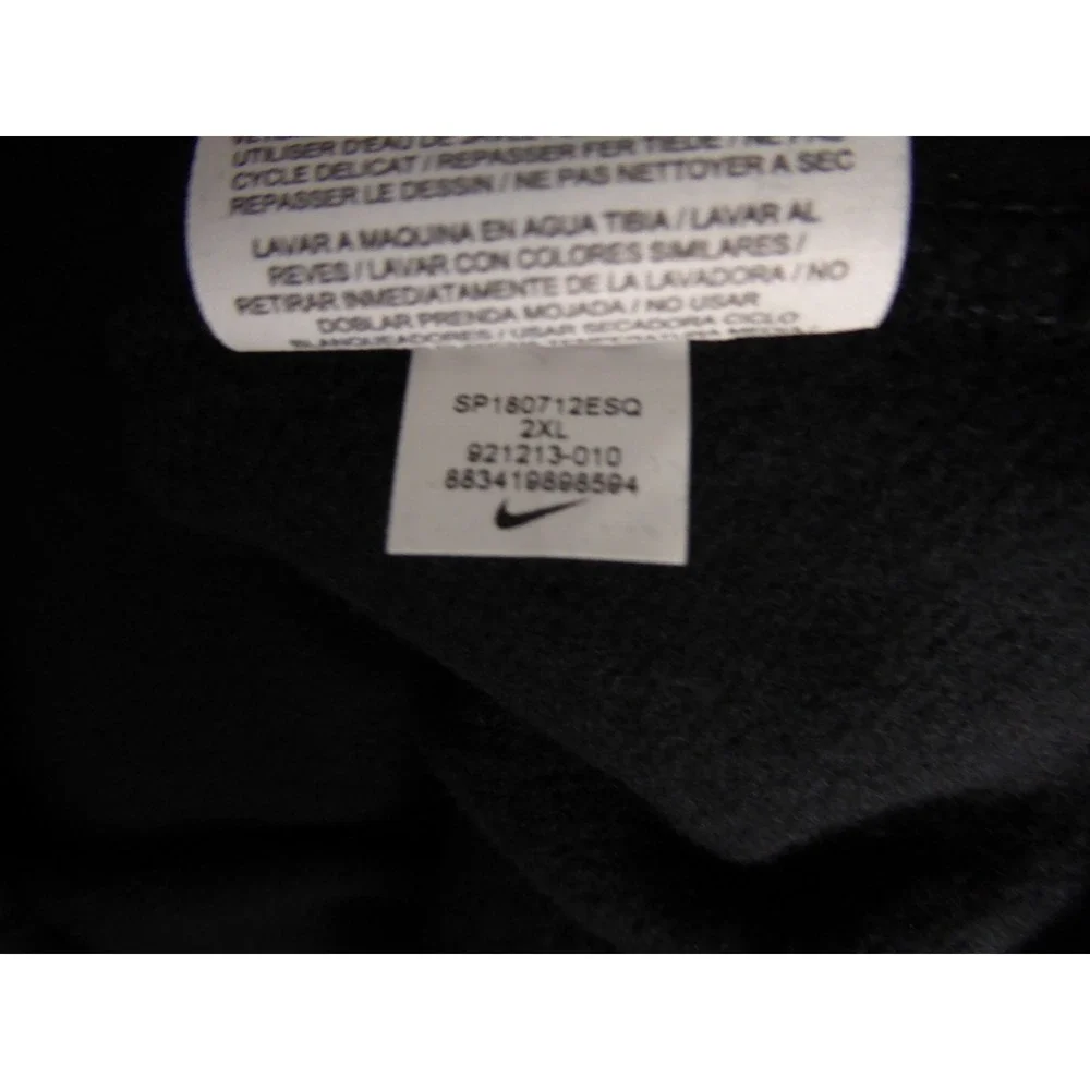 Nike New Orleans Saints Hoodie Mens XXL Black Sir Saint Pullover Comfort